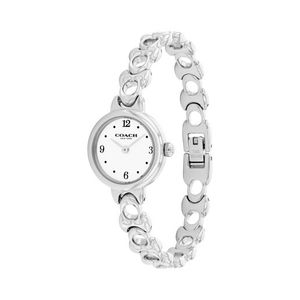 Ladies Iris Silver-Tone Stainless Steel Watch White Dial Product Image