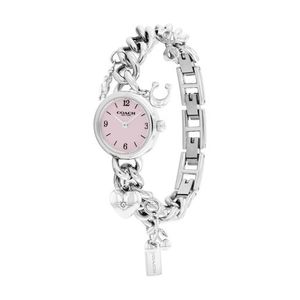 Ladies Iris Silver-Tone Stainless Steel Watch Lavender Dial Product Image