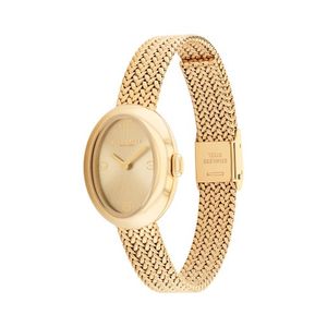 Ladies Sammy Gold-Tone Stainless Steel Mesh Watch Gold Dial Product Image