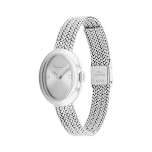 Ladies Sammy Silver-Tone Stainless Steel Mesh Watch Silver Dial Product Image