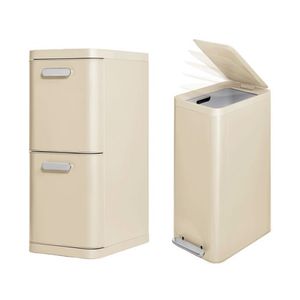 Trash & Recycling Duo Slim Cream Product Image