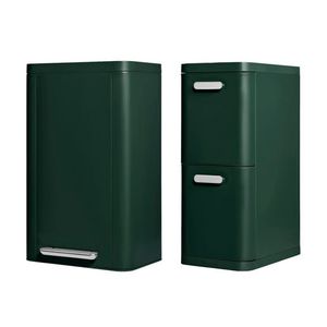 Trash & Recycling Duo Rectangular Emerald Product Image