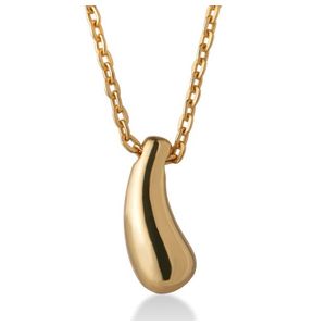 Teardrop Pendant Necklace Gold Product Image
