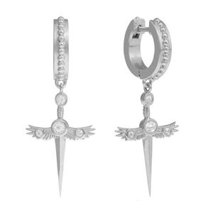 Flying Dagger Huggies Silver Product Image