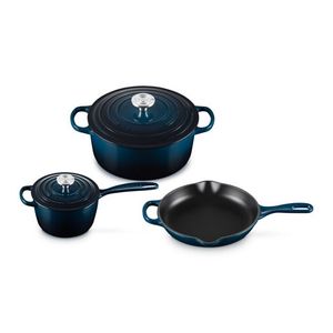 5pc Signature Cast Iron Cookware Set Cerise Nuit Product Image