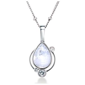 Moonstone Necklace Silver Product Image