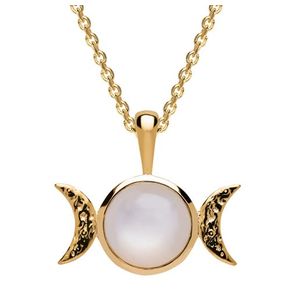 Triple Moon Necklace Gold Product Image