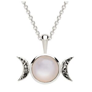 Triple Moon Necklace Silver Product Image