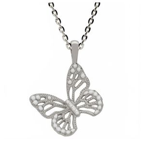 Butterfly Necklace Silver Product Image