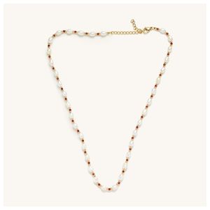 Priscilla Ruby and Pearl Necklace Product Image