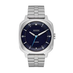 Unisex Fremont 40 Silver-Tone Stainless Steel Watch Dark Blue Dial Product Image