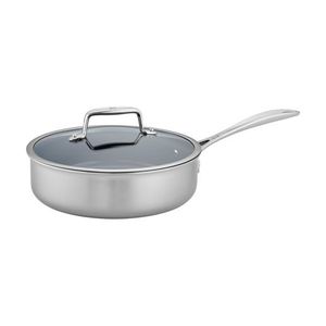 Clad CFX 3qt Nonstick Stainless Steel Ceramic Saute Pan w/ Lid Product Image