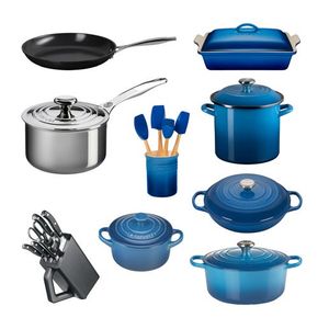 20pc Mixed Material Kitchen Set Marseille w/ 6pc Knife Block Set Product Image