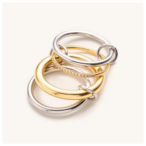 Olivia Mixed Metal Stacked Ring Set - 7 Product Image
