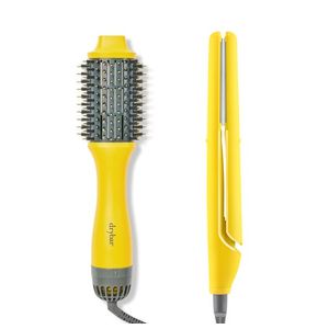 Double Shot Blow Dryer Brush & Tress Press Straightening Iron Bundle Product Image