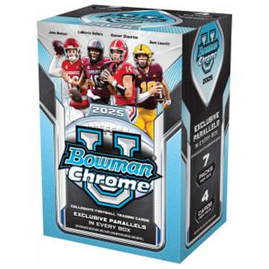 Topps - 2025 Bowman University Chrome Football Blaster Box Product Image