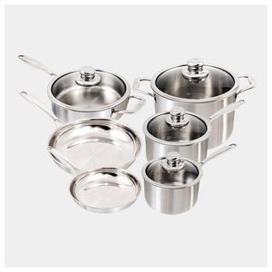Premium Clad 10pc Stainless Steel Set Product Image