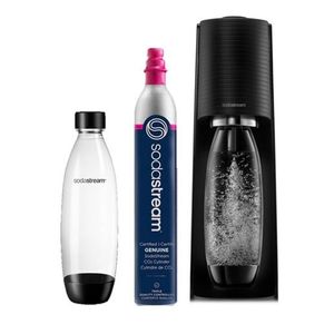 Terra Sparkling Water Maker Starter Kit Black Product Image