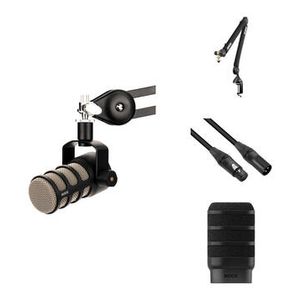 RODE PodMic Microphone with Boom Arm Pop Filter & Product Image