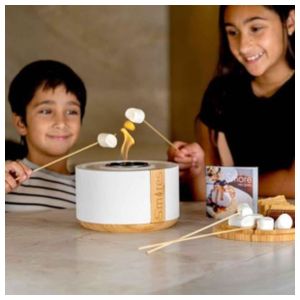 TerraFlame Deluxe Tabletop S'mores Gift Set in White Product Image