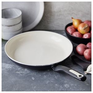 Rio 10" Ceramic Nonstick Fry Pan Black Product Image