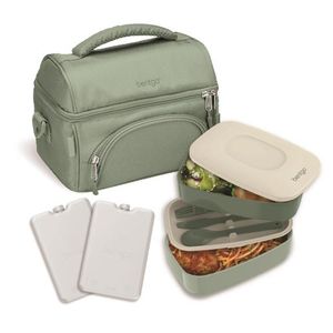 Deluxe 4 Piece Lunch Set Khaki Green Product Image