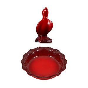 Heritage Stoneware  Pie Dish & Pie Bird Set Cerise Product Image