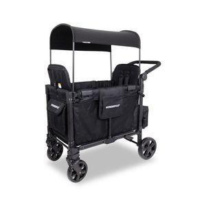 W Elite Pro Stroller Wagon - 2-Seater Jet Black Product Image