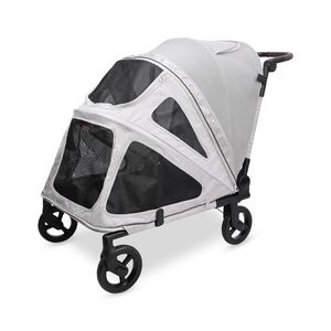 PF Flat Fold Pet Stroller - Large Light Gray Product Image