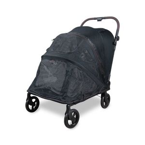 PF Flat Fold Pet Stroller - Large Graphite Black Product Image