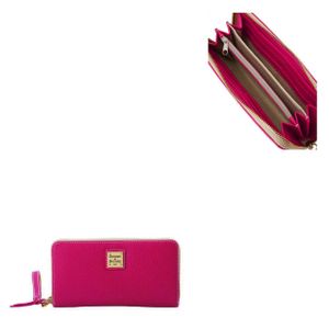 Lucca Leather Large Zip Around Wristlet Product Image