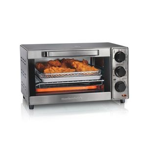 Sure-Crisp 4 Slice Air Fryer Toaster Oven Stainless Steel Product Image