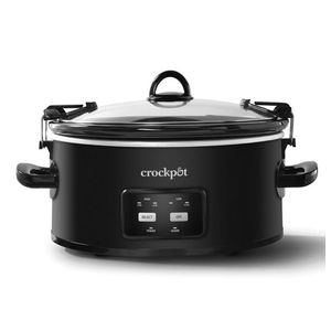 One-Touch Control 6qt Cook & Carry Slow Cooker Matte Black Product Image