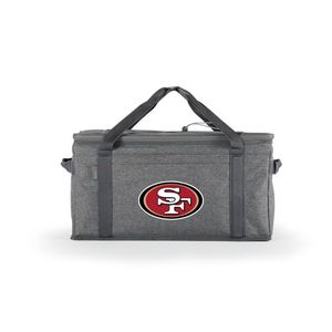64 Can Collapsible Cooler - NFL San Francisco 49ers Heathered Gray Product Image