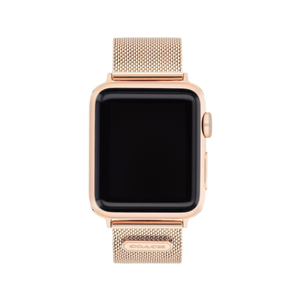 Coach Rose Gold Plated Mesh Bracelet Strap Product Image