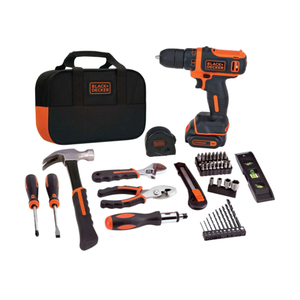 Black & Decker 12V MAX Cordless Drill/Driver + 59-Piece Project Kit Product Image