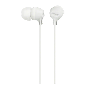 Sony MDR-EX15AP Wired In-Ear Headphones with Microphone White Product Image