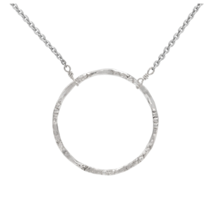 Antwerp Silver Sterling Silver Large Soul Circle Necklace Product Image