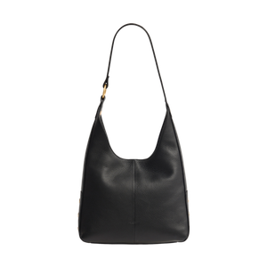 Hammitt Tim Med Shoulder Bag Black/Brushed Gold Red Zip Product Image