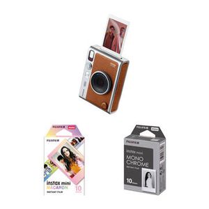 FUJIFILM INSTAX MINI EVO - BROWN/FILM BUNDLE Product Image