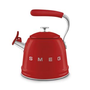 Stainless Steel Whistling Stovetop Kettle Red Product Image