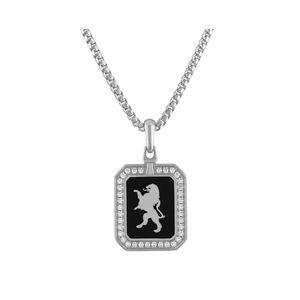 Crest Of Bohemia Sterling Silver Pendant Necklace 24"-26" Product Image