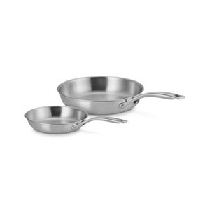 2pc Essential Stainless Steel Fry Pan Set Product Image