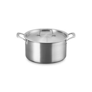 6.25qt Essential Stainless Steel Deep Round Stockpot w/ Lids Product Image
