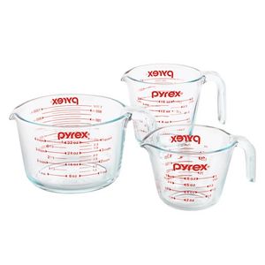 3pc Glass Measuring Cup Set Product Image