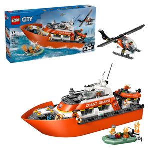 LEGO - City Coast Guard Rescue Boat & Helicopter 60504 Product Image