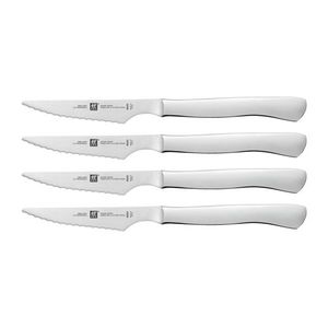 4pc 4" Serrated Stainless Steel Steak Knife Set Product Image