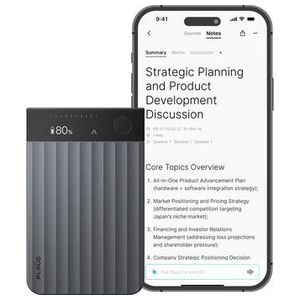 PLAUD AI Plaud Note Pro AI-Powered Transcriber (Bl Product Image