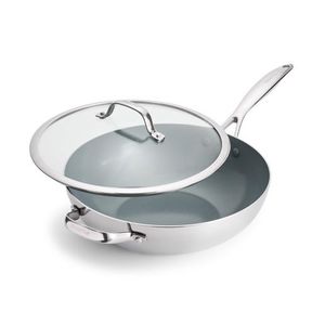 Valencia Pro Stainless Steel 12" Wok w/ Lid Product Image