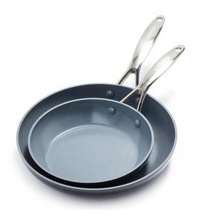 Valencia Pro Ceramic Nonstick  8" & 10" Frypan Set Gray Product Image